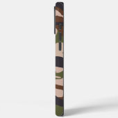 Camouflage Leger Monogram Bruin Groen Case-Mate iPhone Case (Achterkant / Links)