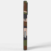 Camouflage Leger Monogram Bruin Groen Case-Mate iPhone Case (Achterkant / Rechts)