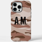 Camouflage Leger Monogram iPhone Case-Beige-Brown Case-Mate iPhone Case (Achterkant)