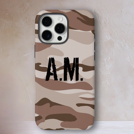 Camouflage Leger Monogram iPhone Case-Beige-Brown Case-Mate iPhone Case