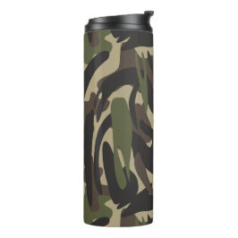 Camouflage leger thermosbeker