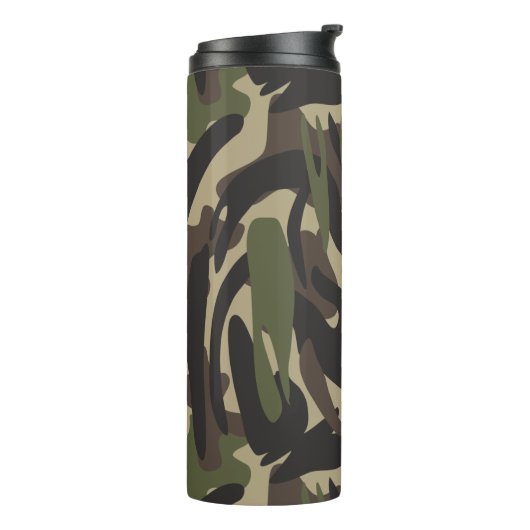 Camouflage leger thermosbeker (Gedraaid links)
