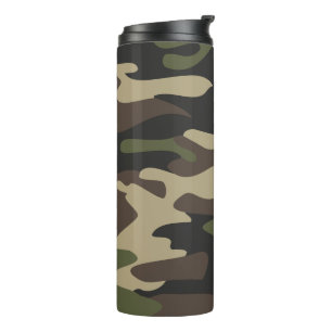 Camouflage leger thermosbeker