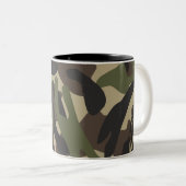 Camouflage leger tweekleurige koffiemok (Voorkant rechts)