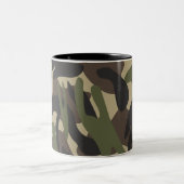 Camouflage leger tweekleurige koffiemok (Center)