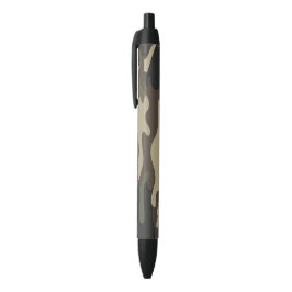 Camouflage leger zwarte inkt pen