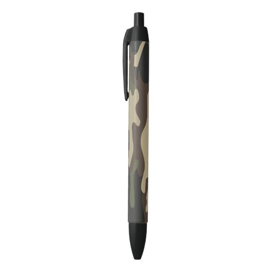 Camouflage leger zwarte inkt pen (Top (Verticaal))