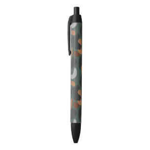 Camouflage leger zwarte inkt pen