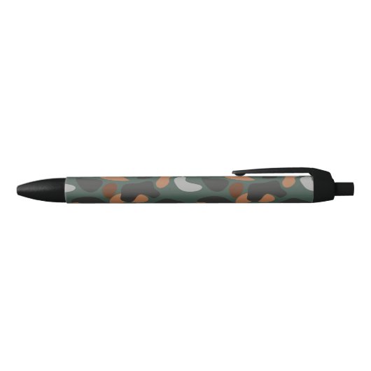 Camouflage leger zwarte inkt pen (Bovenkant)