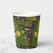 Camouflage legergroen 50th Birthday / hunter party Papieren Bekers (Rechts)