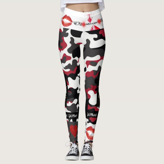 camouflage leggings (Voorkant)