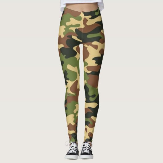 camouflage leggings (Voorkant)