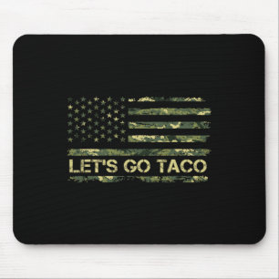 Camouflage Let's Go Taco Betekenis Trump Taco meme Muismat