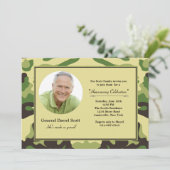 Camouflage Lijst - Foto militaire uitnodiging (Staand voorkant)