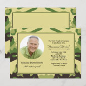 Camouflage Lijst - Foto militaire uitnodiging (Voorkant / Achterkant)