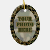 Camouflage-Lijst-sierbloem (tweezijdig) Keramisch Ornament (Achterkant)