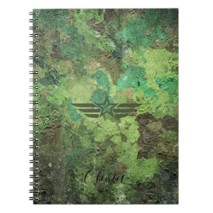 Camouflage Luchtvaart Embleem Notitieboek – Milita