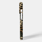 Camouflage Luipaardprint met Monogram Case-Mate iPhone Case (Achterkant / Links)