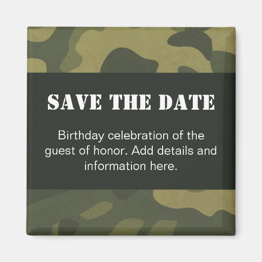 Camouflage Magneet (Voorkant)