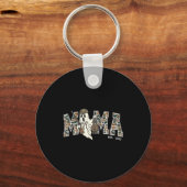 Camouflage Mallard Duck Retro Camo Hunting Mama Ha Sleutelhanger (Voorkant)