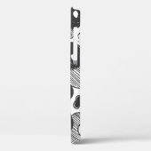 camouflage met abstracte doedelstijl, zwart Case-Mate iPhone case (Achterkant / Links)