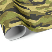 Camouflage met eenzijdige vorm cadeaupapier (Rol Hoek)