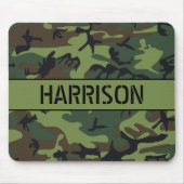 Camouflage met monogram muismat (Voorkant)