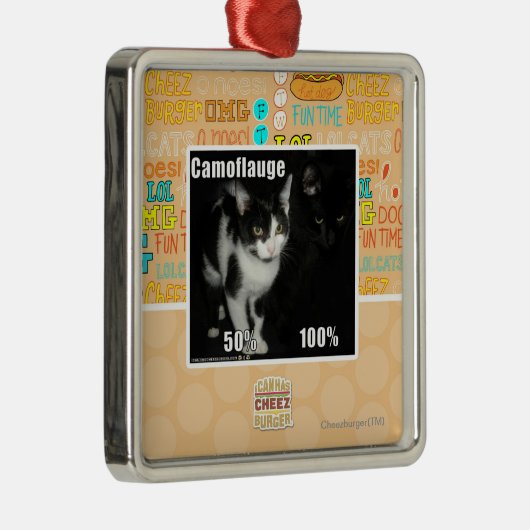 Camouflage Metalen Ornament (Rechts)