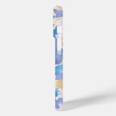 Camouflage Metallic Roze Blauw Goud Abstract Case-Mate iPhone Case (Achterkant / Links)