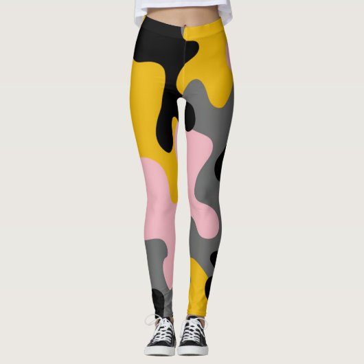 camouflage militair patroon leggings (Voorkant)