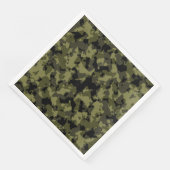 Camouflage militair stijl servetten (Hoek)