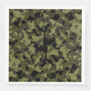 Camouflage militair stijl servetten