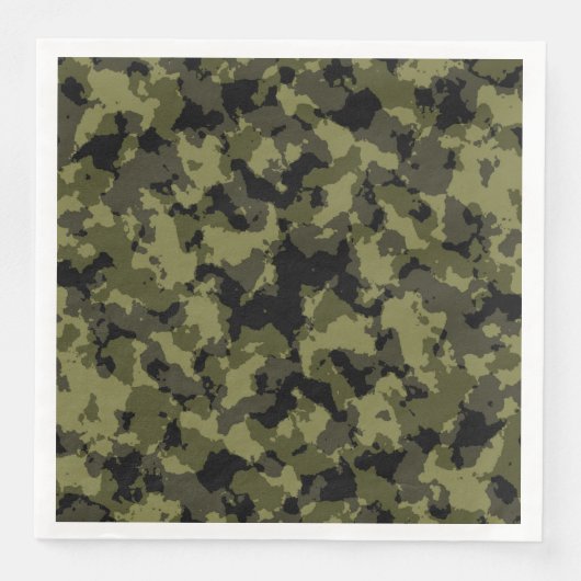 Camouflage militair stijl servetten (Voorkant)