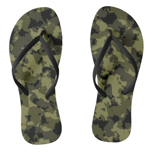 Camouflage militair stijl teenslippers (Voetbed)