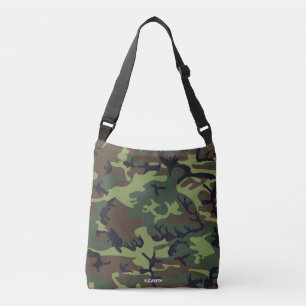 Camouflage militaire imitatie naadloos patroon crossbody tas