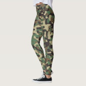 Camouflage Militaire Leger Groen Patroon Leggings (Links)