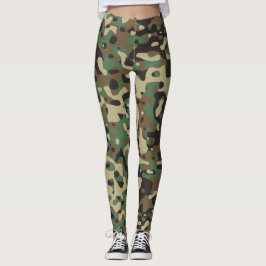 Camouflage Militaire Leger Groen Patroon Leggings