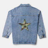 Camouflage Militaire Star Denim Jacket (Achterkant)