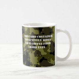Camouflage militaire stijl koffiecontainer koffiemok