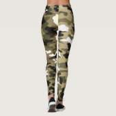 Camouflage Militaire Stijl Vermoeidheid GI Ontwerp Leggings (Achterkant)