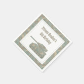 Camouflage Militaire Tank Leger Verjaardagsfeest Servetten (Hoek)