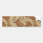 Camouflage militaire woestijn bumpersticker (Voorkant)