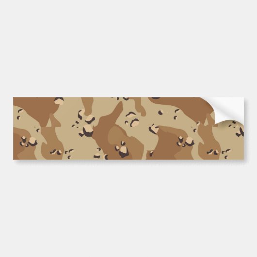 Camouflage militaire woestijn bumpersticker (Voorkant)