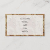 Camouflage militaire woestijn visitekaartje (Achterkant)