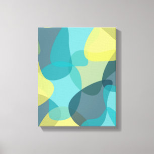Camouflage, modern, cool, trendy, stedelijke geome canvas afdruk