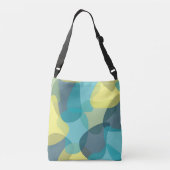 Camouflage, modern, cool, trendy, stedelijke geome crossbody tas (Achterkant)