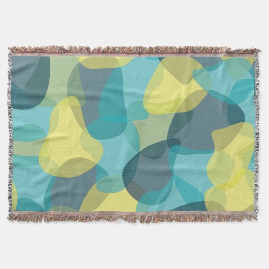 Camouflage, modern, cool, trendy, stedelijke geome deken (Voorkant)