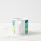 Camouflage, modern, cool, trendy, stedelijke geome espresso kop (Achterkant)