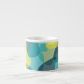 Camouflage, modern, cool, trendy, stedelijke geome espresso kop (Voorkant)