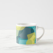 Camouflage, modern, cool, trendy, stedelijke geome espresso kop (Rechts)